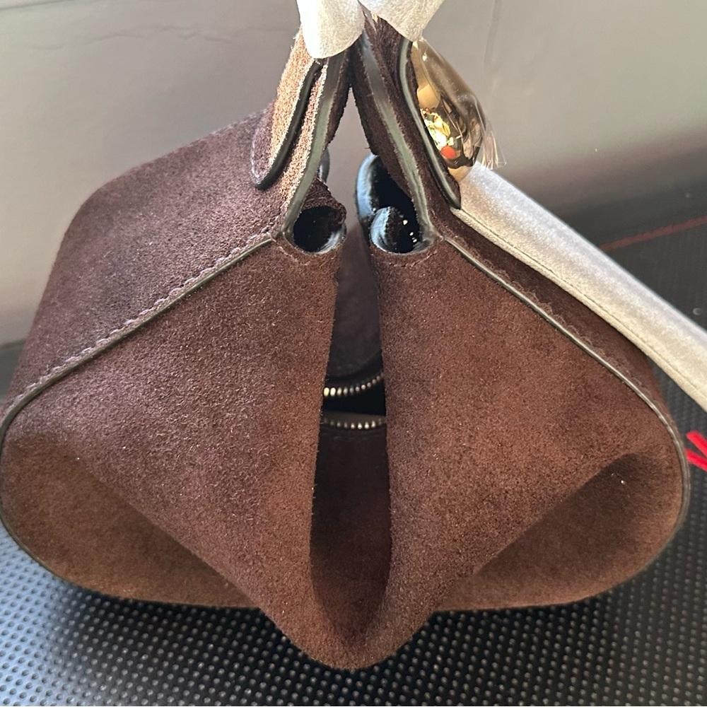 Madewell Dark Brown Wristlet with Gold Clasp - Picture 3 of 4